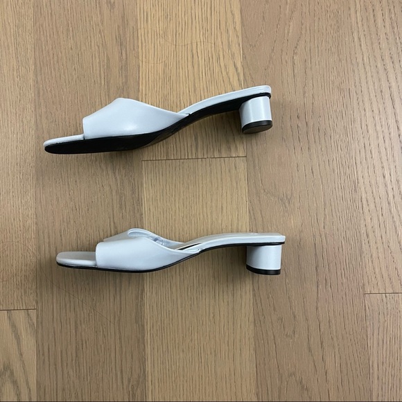 Zara Block Heel Square Toe Mules, Sz 37 - Picture 4 of 5